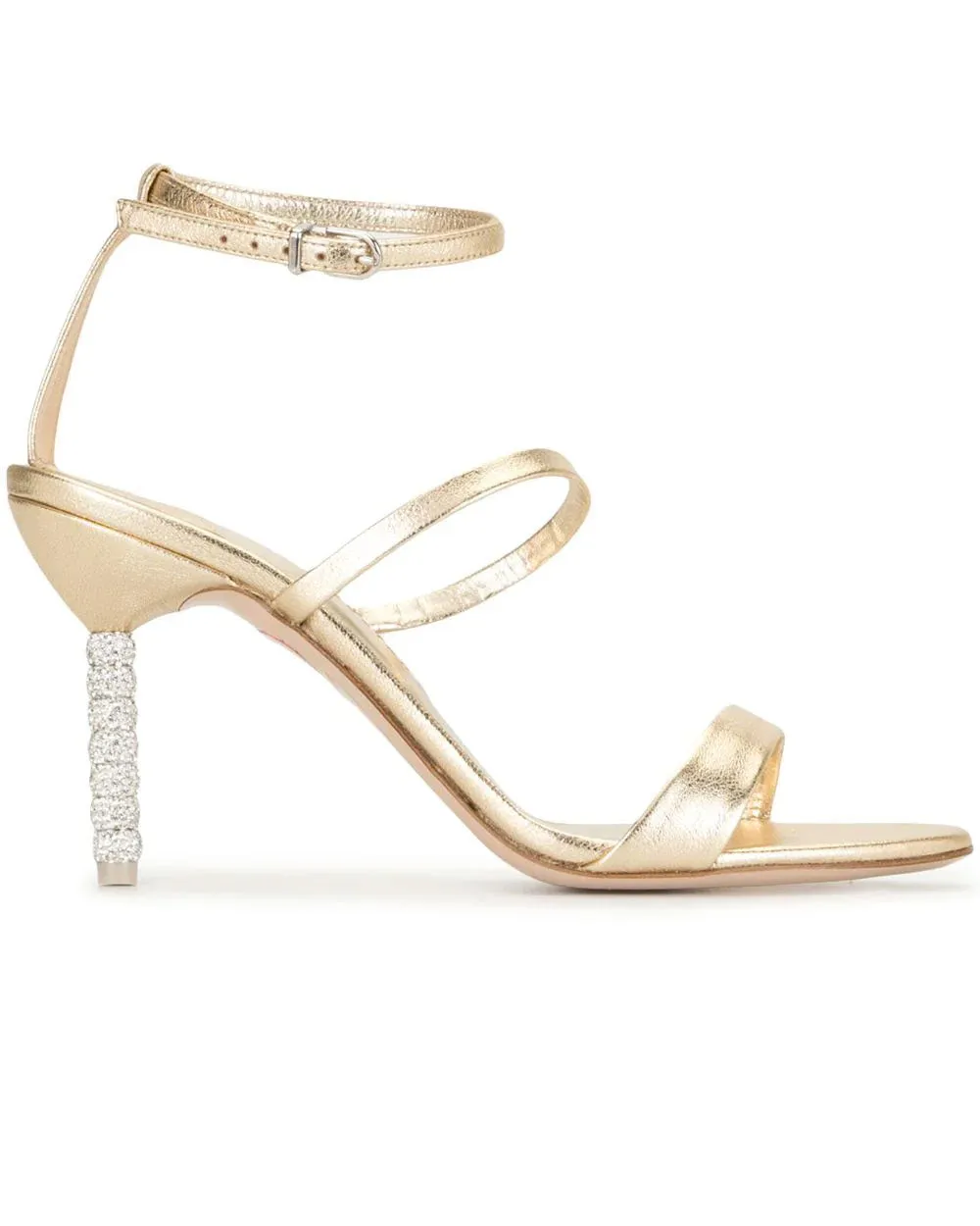 Sandale Rosalind Crystal Mid en Champagne