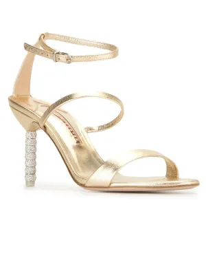 Sandale Rosalind Crystal Mid en Champagne