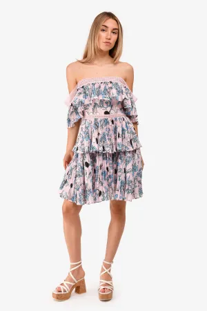 Autoportrait Robe à Volants Superposés Rose/Bleue Taille 4
