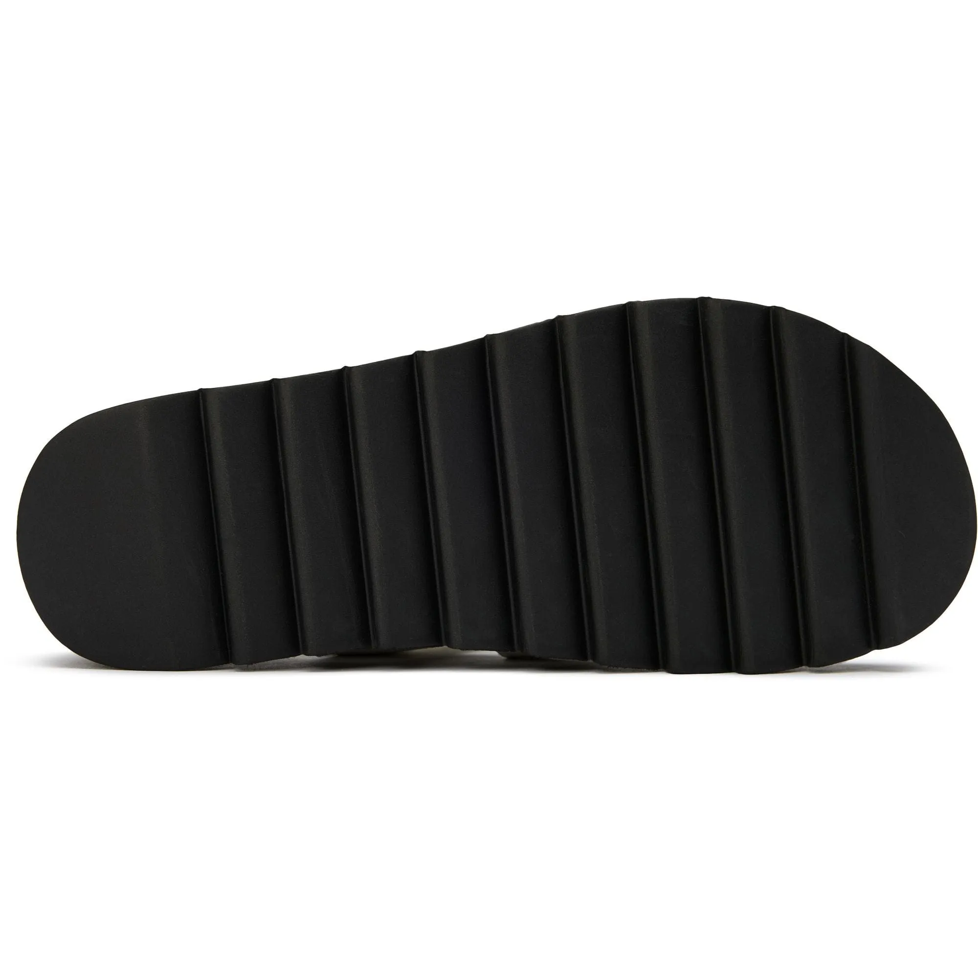 Sandales slides en similicuir vegan pour femmes Shea | Noir