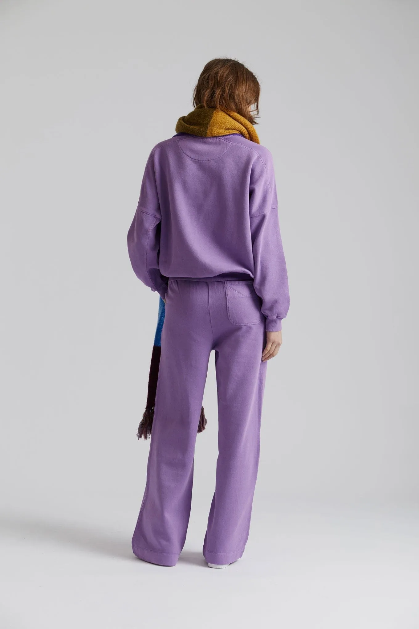 Jogging Femme Soleil en Coton Biologique GOTS | Lilas