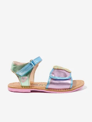 Sandales en cuir à motifs papillons multicolores pour fille Sophia Webster