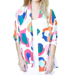 Cardigan châle guépard Spot Gameday multicolore