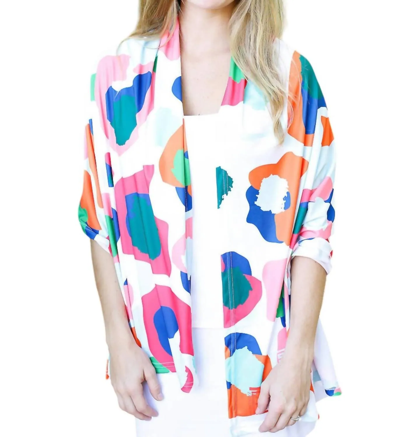 Cardigan châle guépard Spot Gameday multicolore