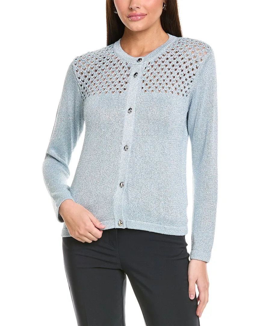 Cardigan en Crochet Étincelant St. John