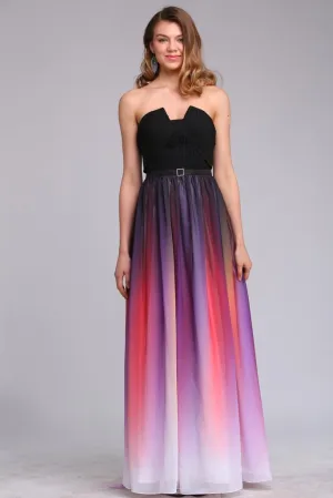 ROBE MAXI SANS BRETELLES DÉCOLLETÉE - S en Liquidation