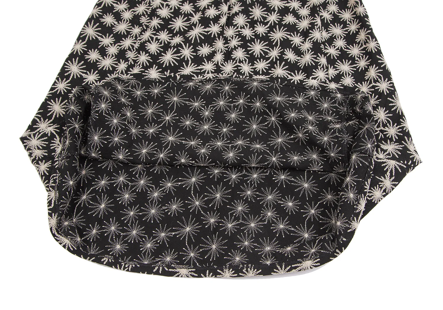 Sybilla Spain. Robe en Coton Noir Brodée