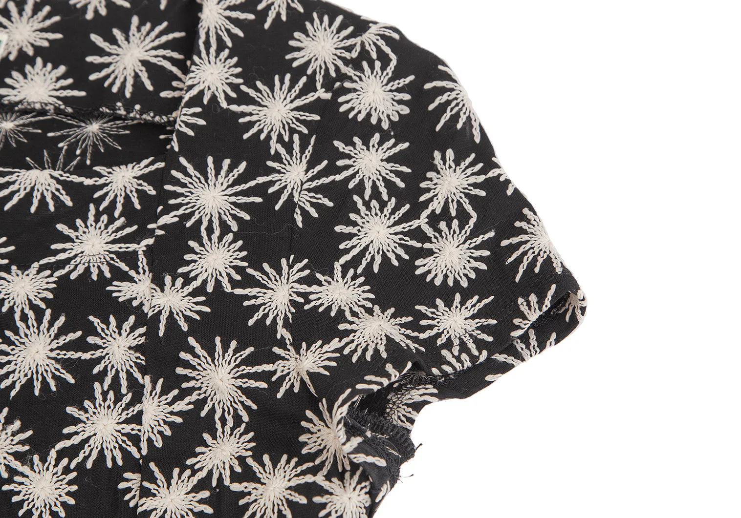 Sybilla Spain. Robe en Coton Noir Brodée