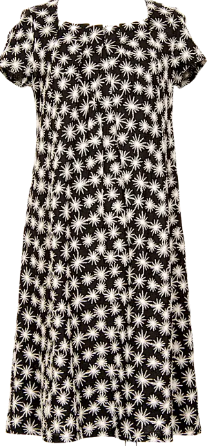 Sybilla Spain. Robe en Coton Noir Brodée