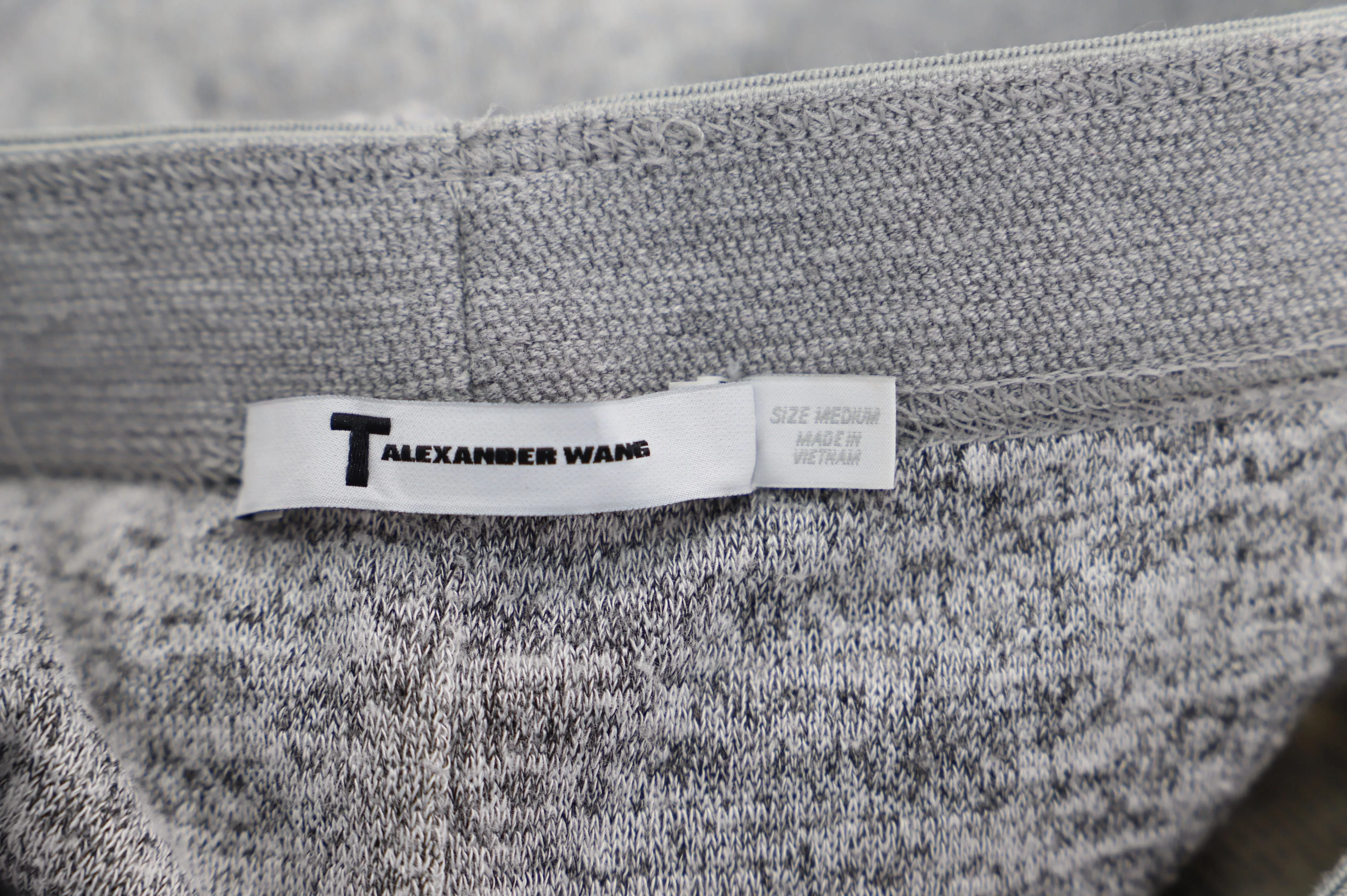 Jupe stretch T by Alexander Wang en rayon gris