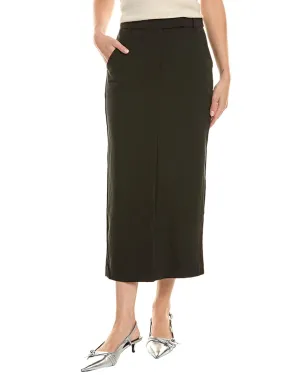 Jupe longue T Tahari Editor à taille haute