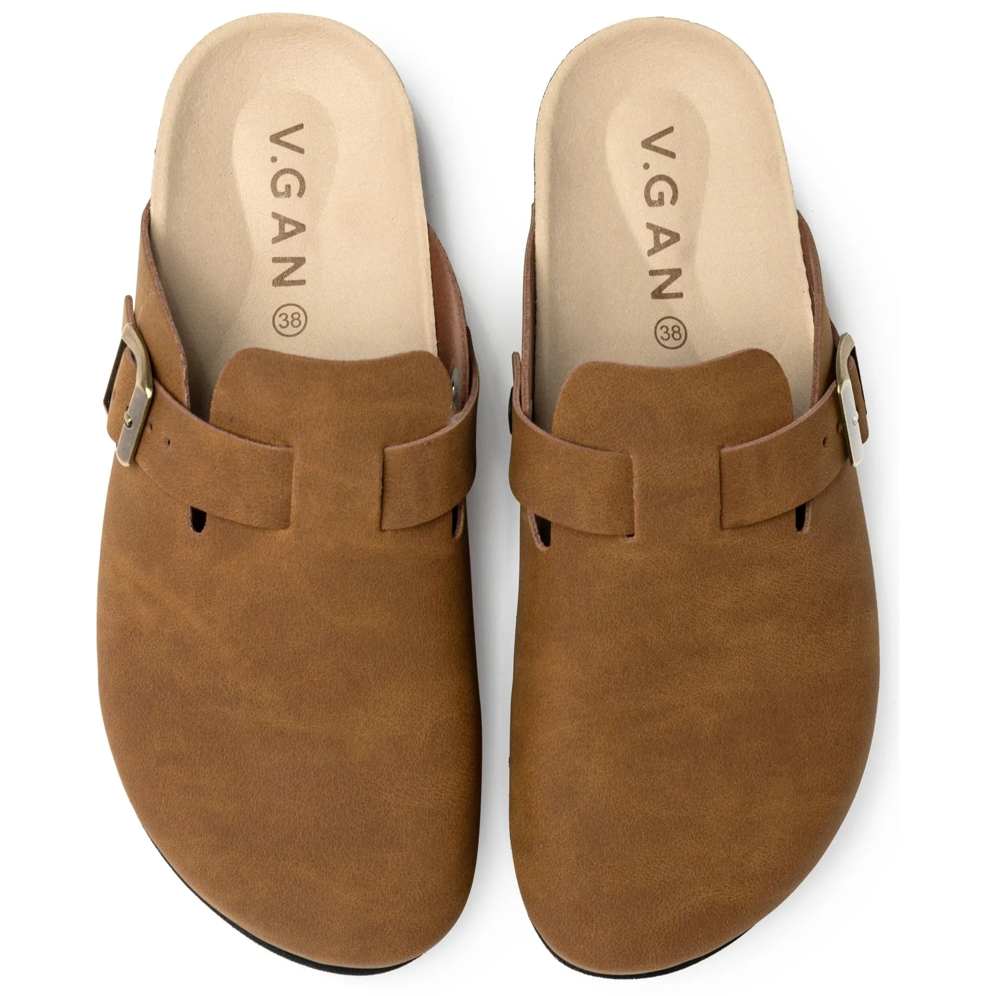 Sandales véganes Taro pour femme avec semelle intérieure | Beige