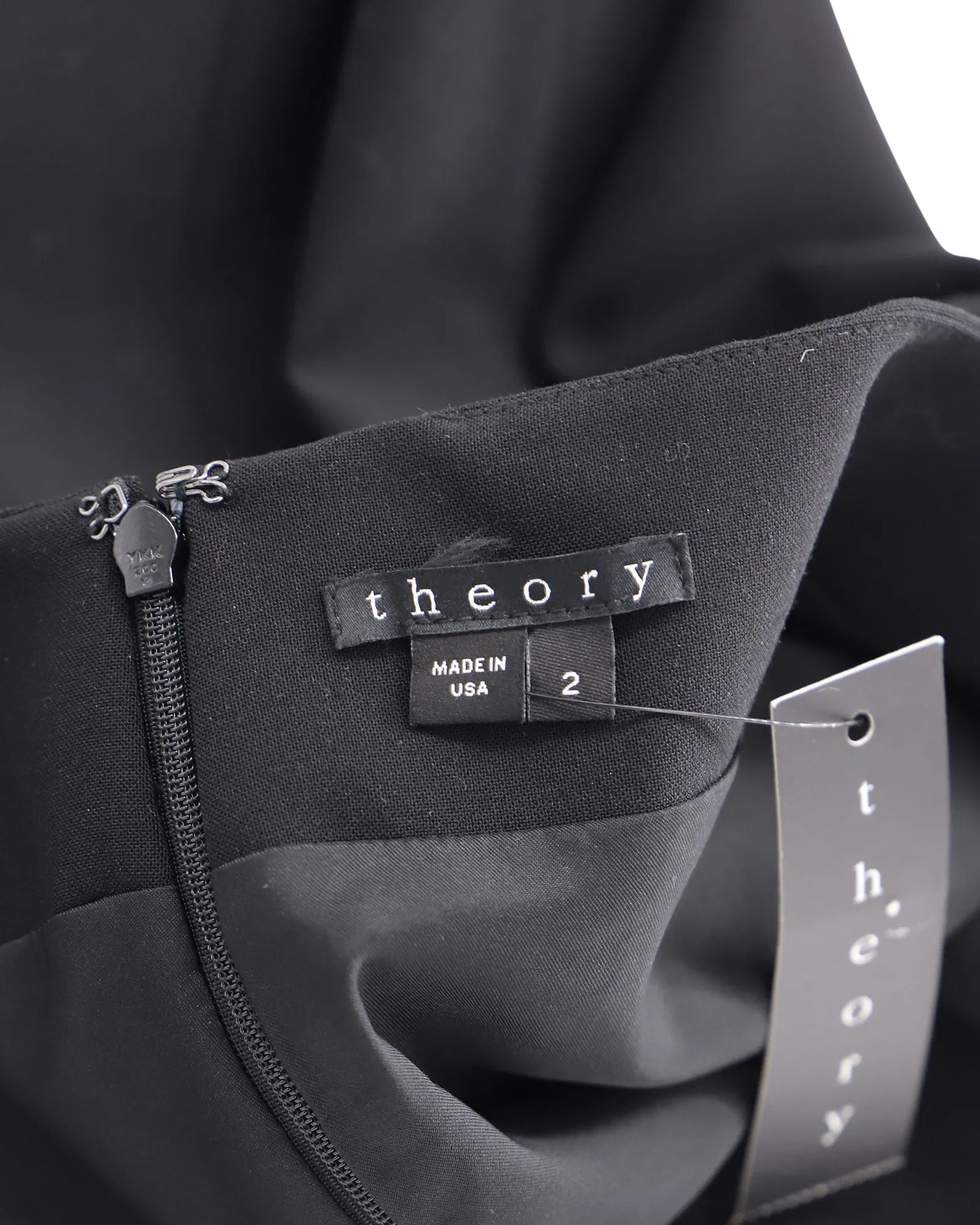 Jupe crayon Theory Golda 2 en polyester noir