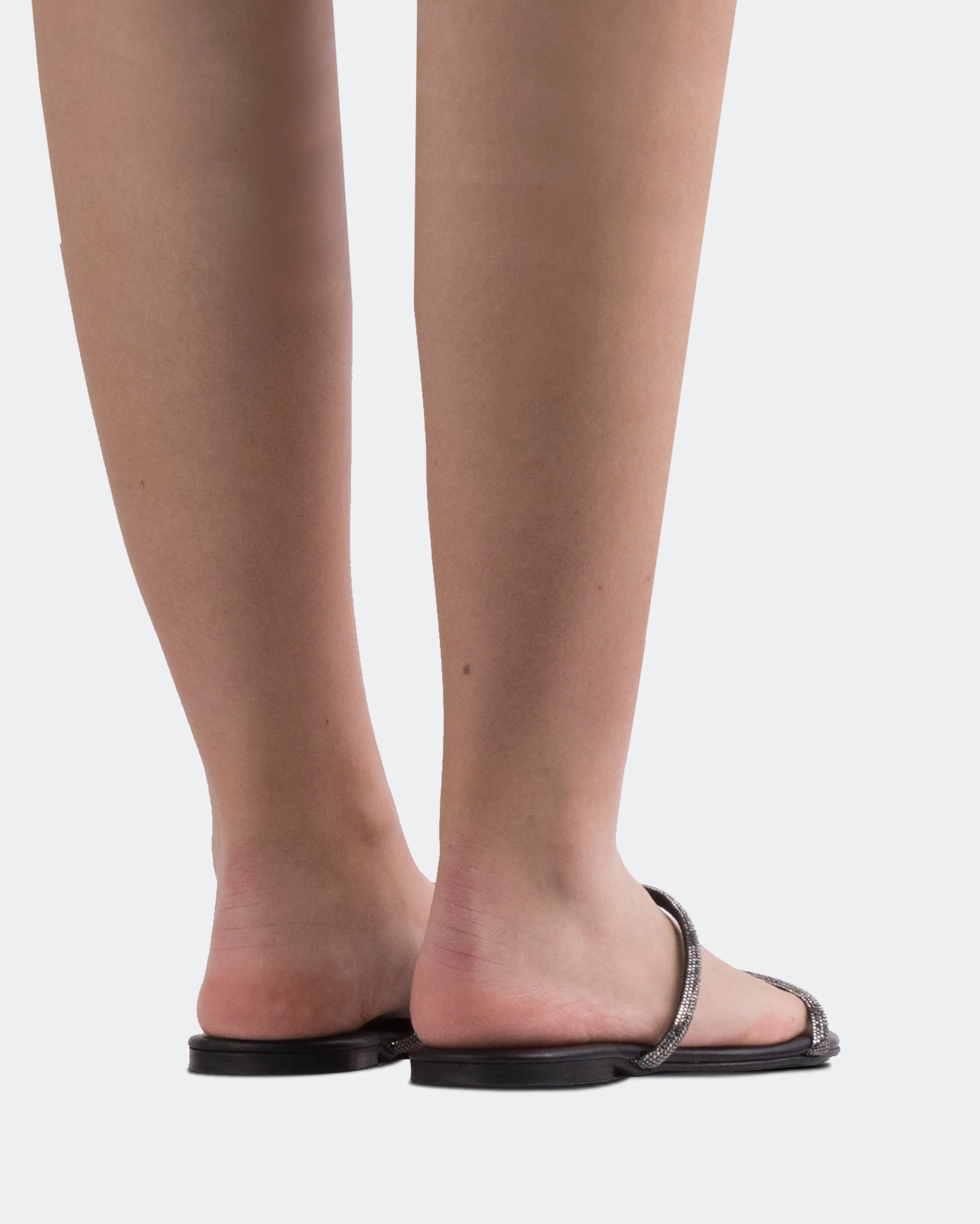 Twiggy en cuir noir