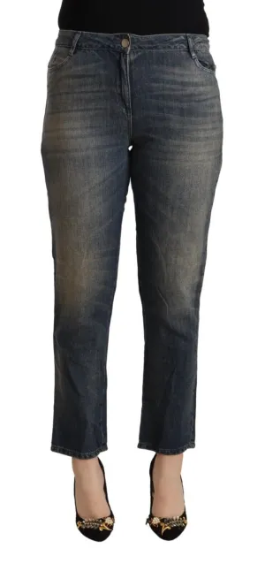 Twinset Pantacourt en coton lavé pour femme - Jeans pour femmes