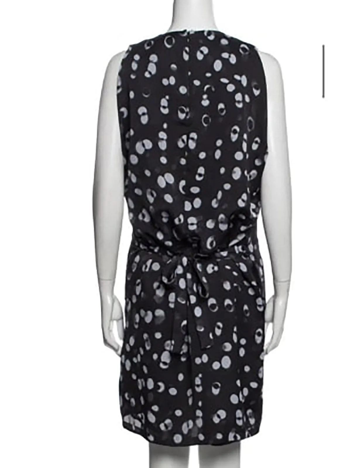 vince. Robe à pois abstraits noir et gris Taille L (14)