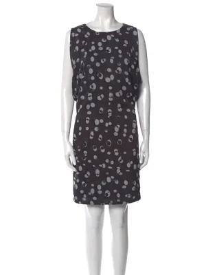 vince. Robe à pois abstraits noir et gris Taille L (14)