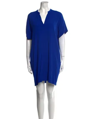 vince. Robe Shift Bleu Cobalt Taille L (14)