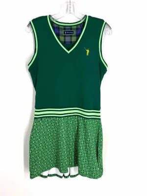 Robe de sport à rayures vertes William Murray Taille S