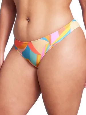 Bas de bikini coquin imprimé abstrait pour femme, Multi