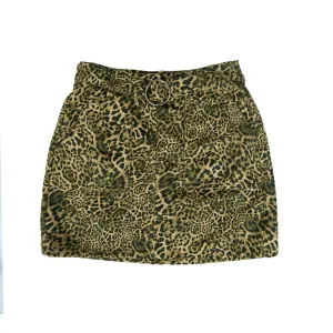 Jupe imprimée ceinturée pour femme, Tigre
