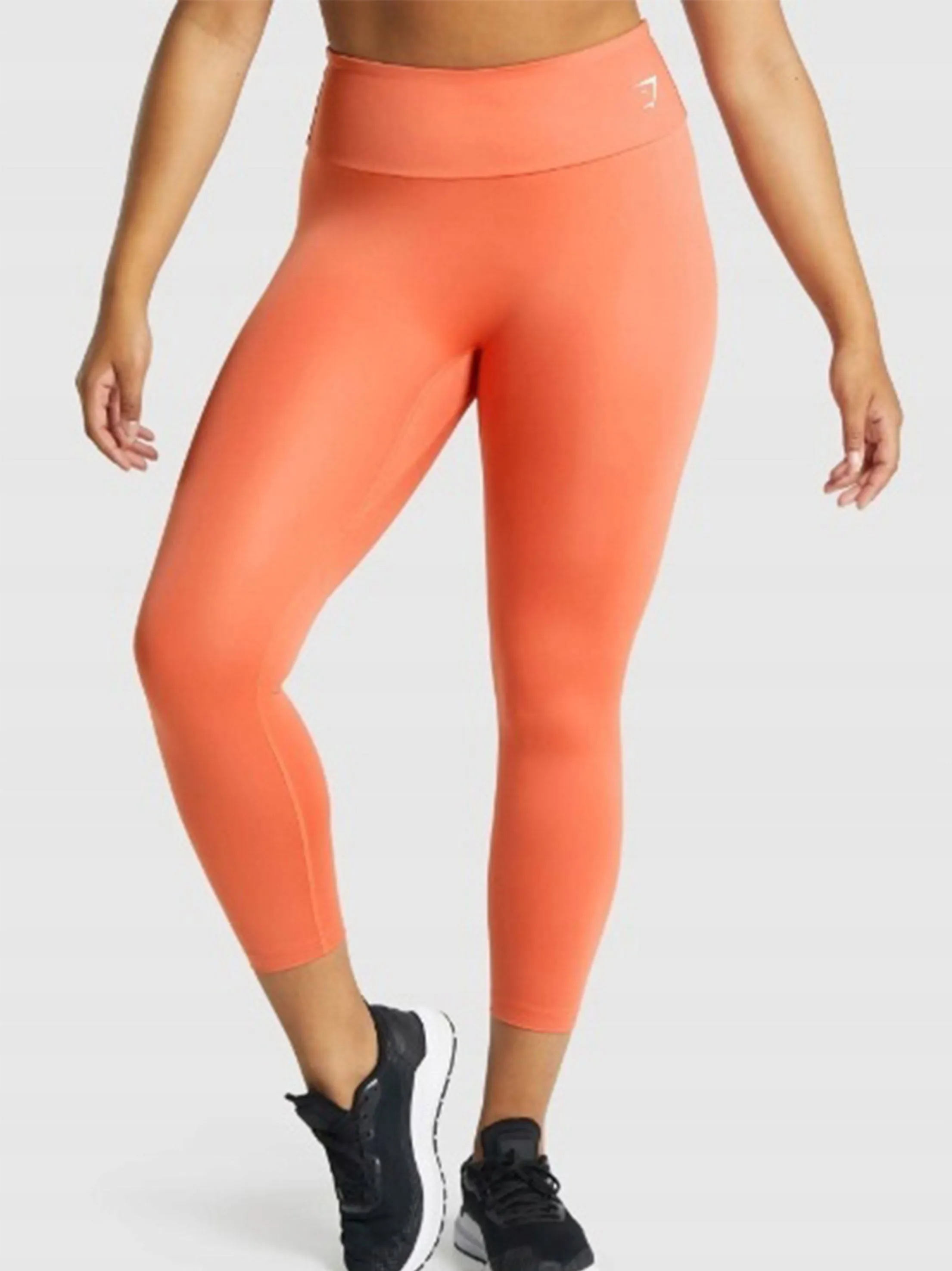 Leggings pour Femmes avec Logo de Marque Imprimé, Orange