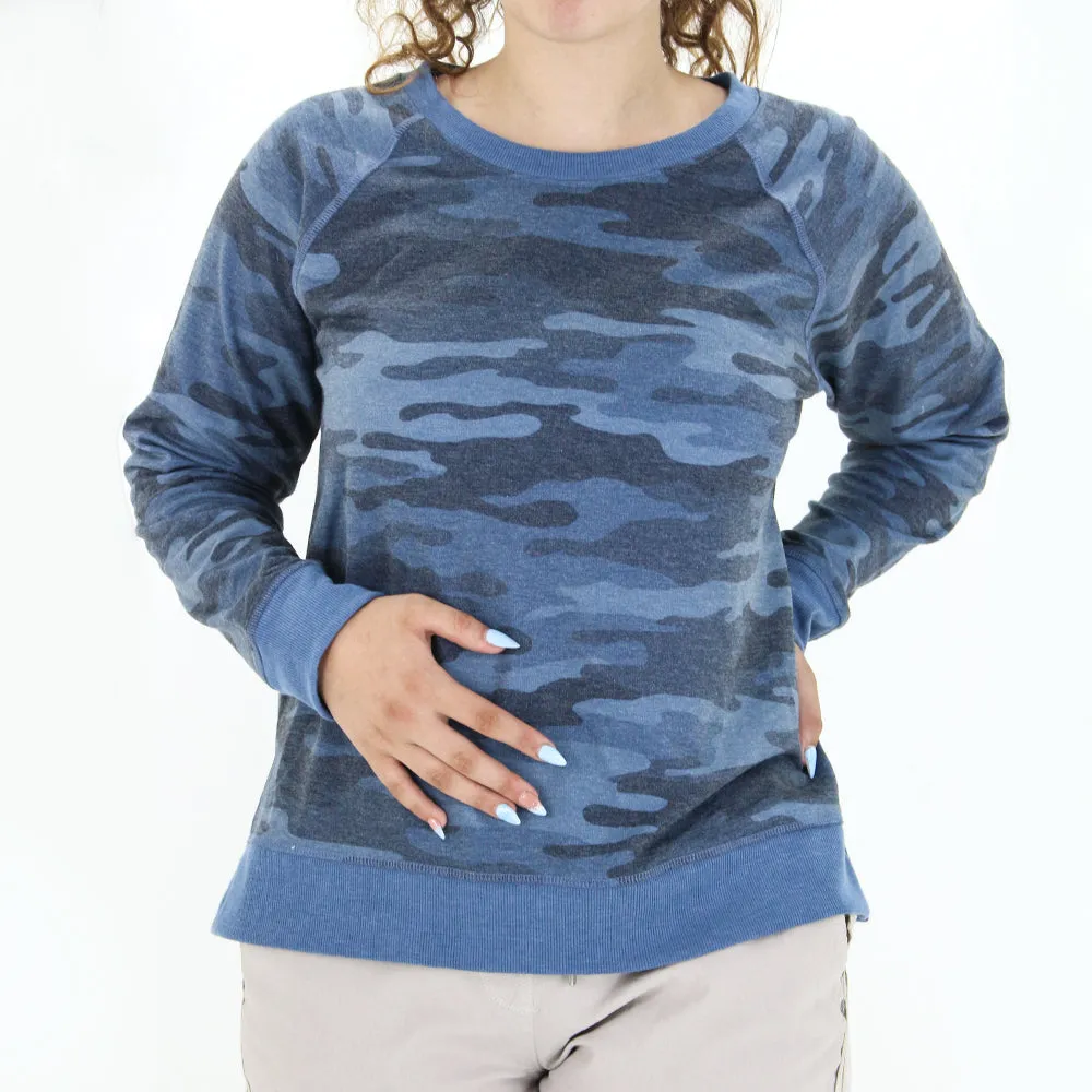 Pull camouflage pour femme, Pétrole