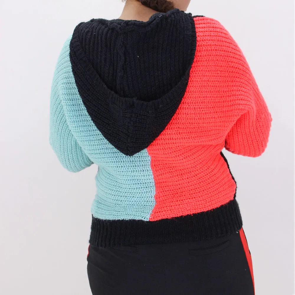 Pull femme à motifs colorés, multicolore