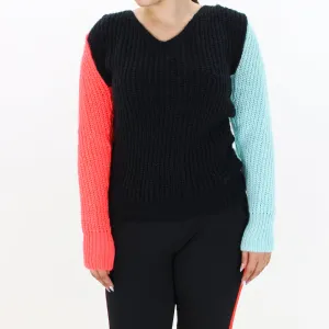 Pull femme à motifs colorés, multicolore