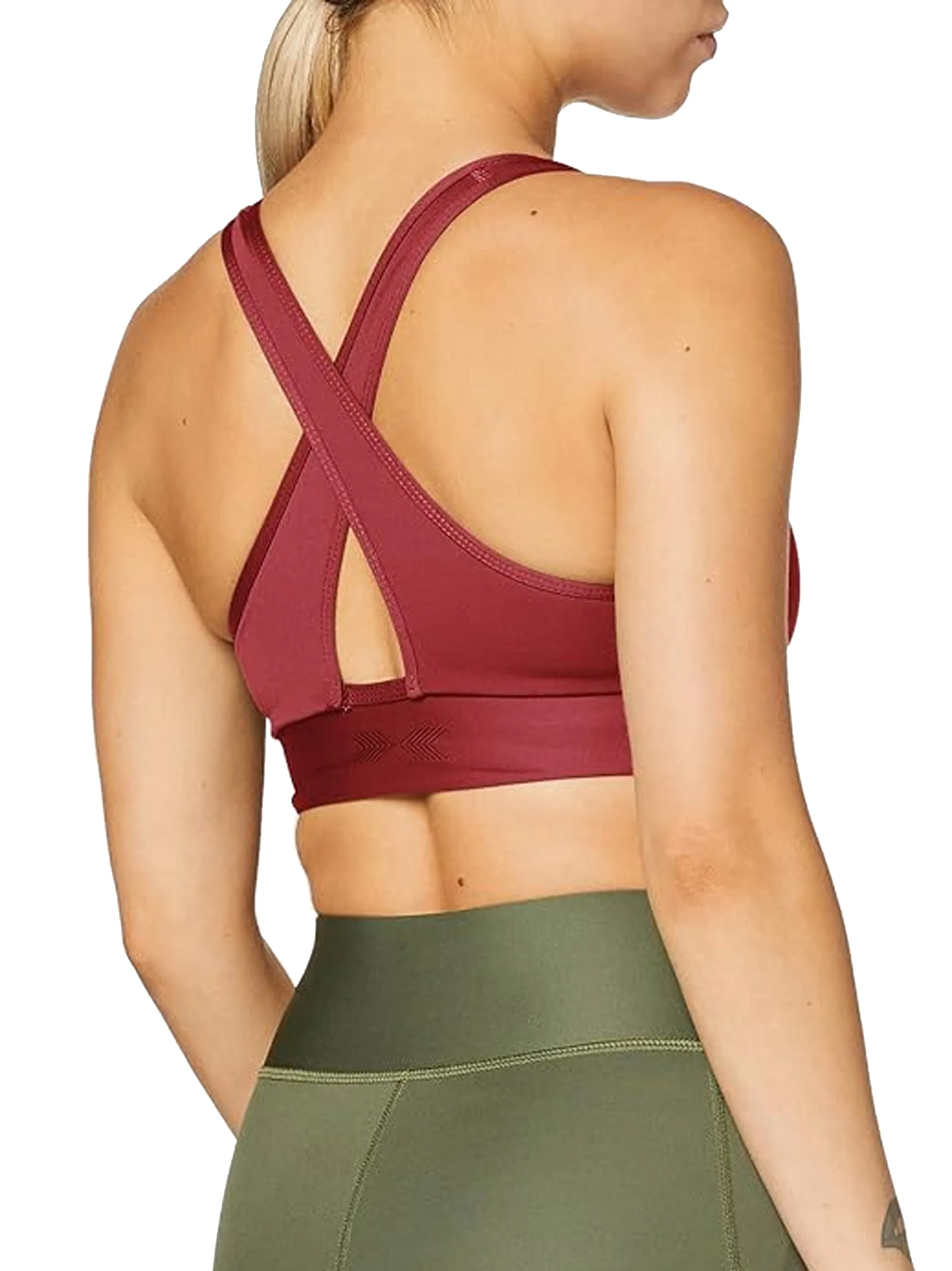 Soutien-gorge de sport Elevate pour femme, Bordeau