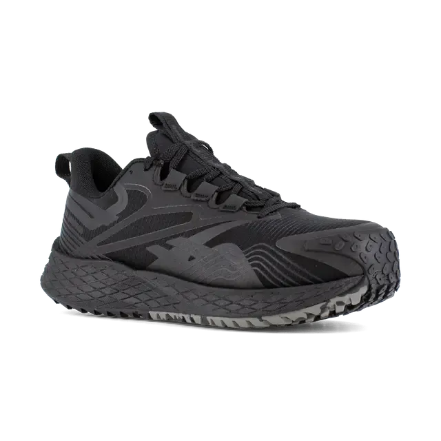 Chaussure de travail sportive à embout composite Fe4 pour femmes - Noir