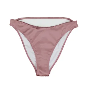 Slip de Bikini Satiné Pailleté pour Femme, Or Rose