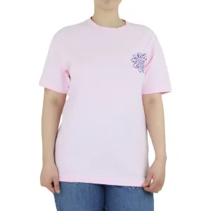 Haut dos imprimé graphique pour femme, rose