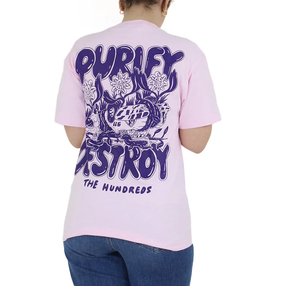 Haut dos imprimé graphique pour femme, rose