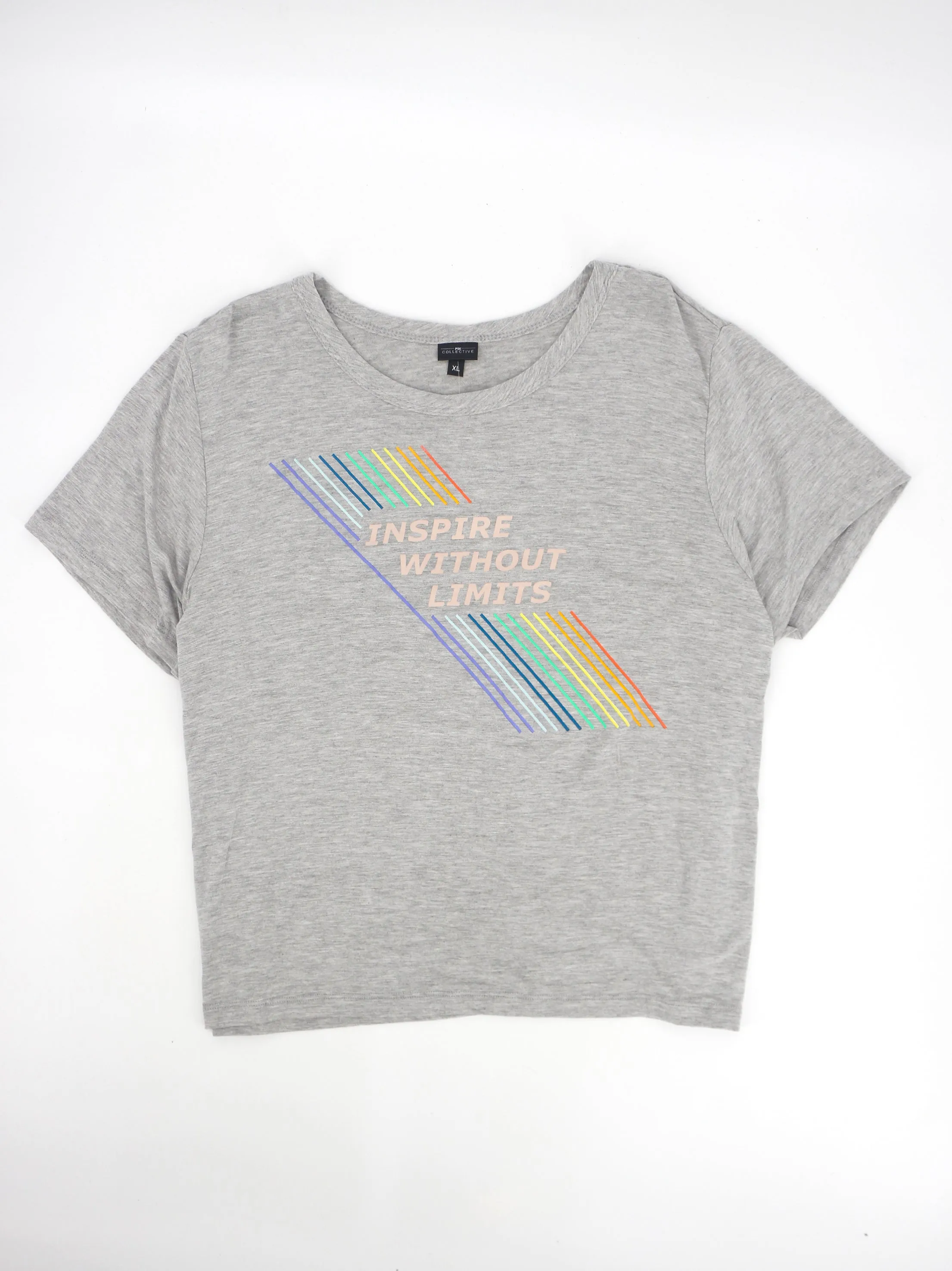 T-Shirt Femme à Motifs Imprimés, Gris