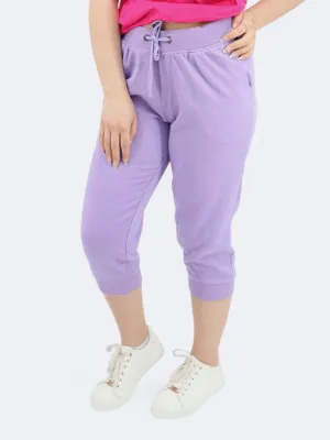 Joggers Capri Femme Unis, Violet