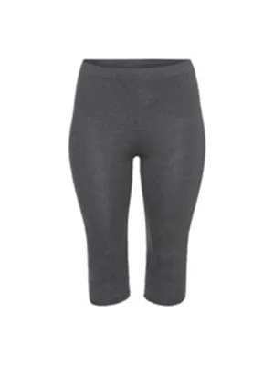 Leggings Capri Femme Unis, Gris