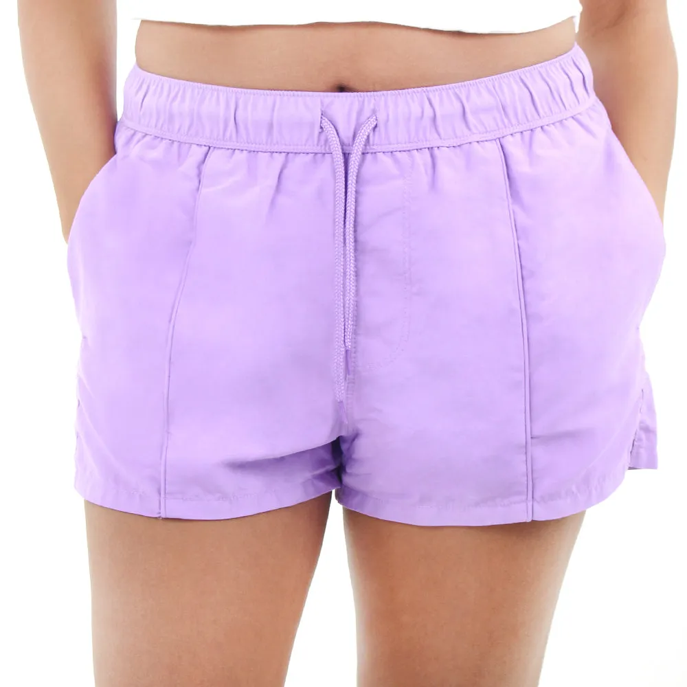 Short de bain mini uni pour femme, Violet