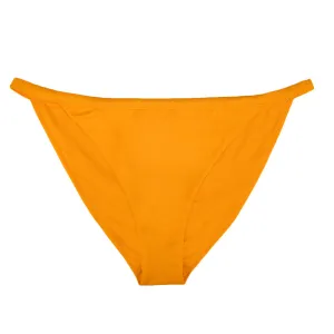 Culotte de bikini unie pour femme, Moutarde