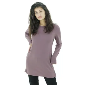 Haut long uni pour femmes, Palissandre
