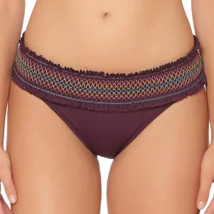 Culotte de Bikini Hipster à Smocks pour Femmes, Violet