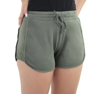 Mini-short uni pour femmes, Olive