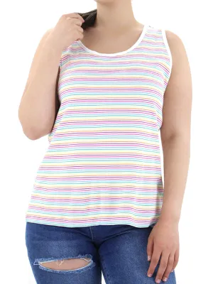 Débardeur rayé pour femme, Multi