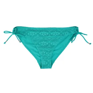 Culotte Crochetée Femme à Nœud Latéral, Verte