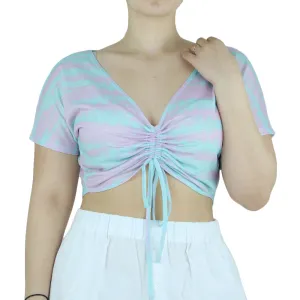 Haut court lavé pour femme, Multi