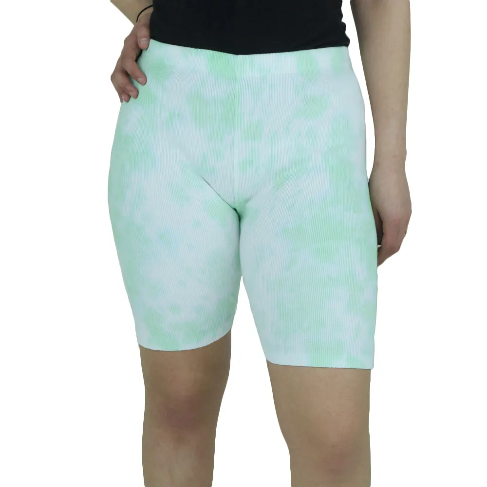 Short de sport lavé pour femmes, Pistache
