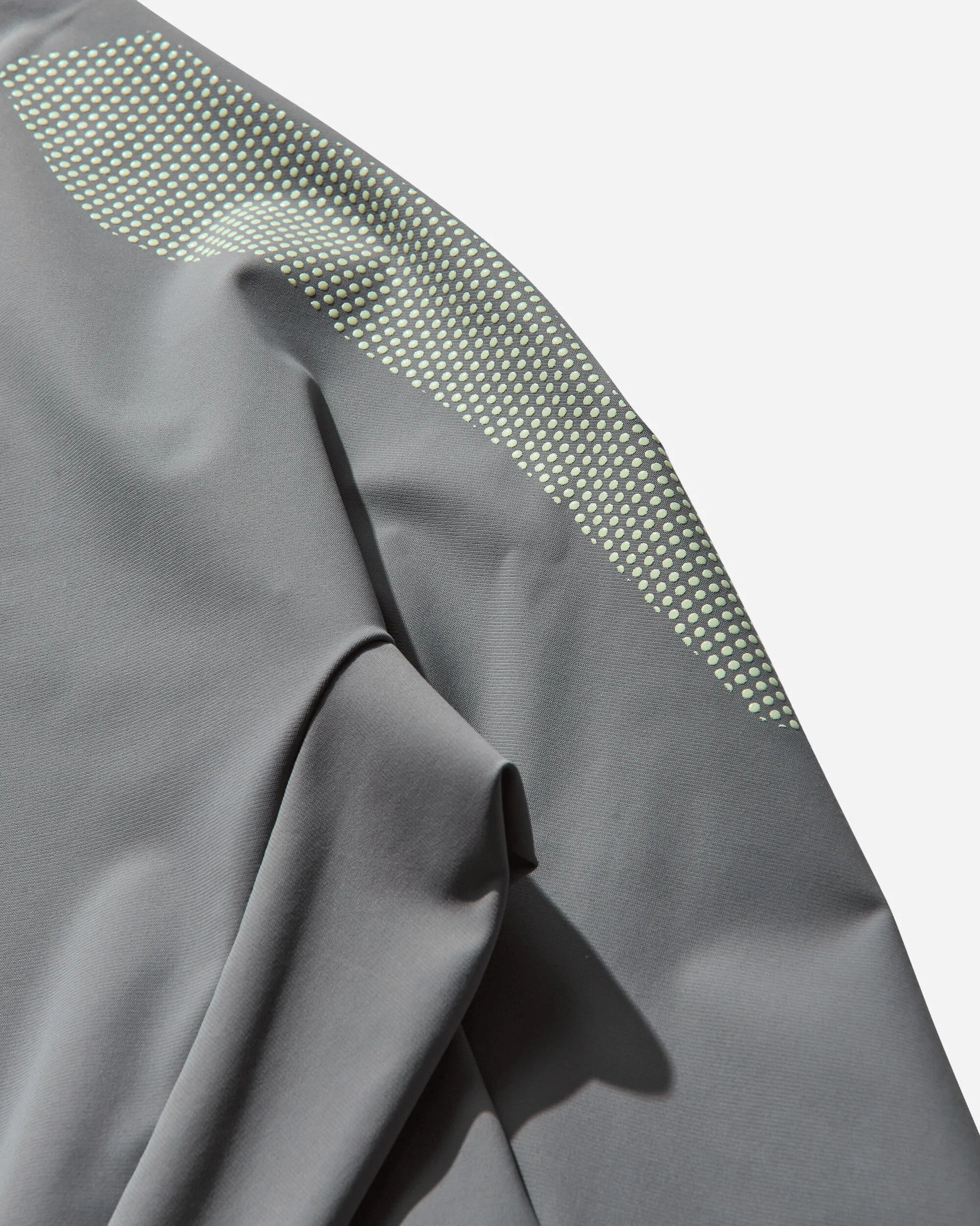 Haut à zip femme Gris / Vert citron crème