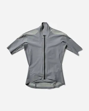 Haut à zip femme Gris / Vert citron crème