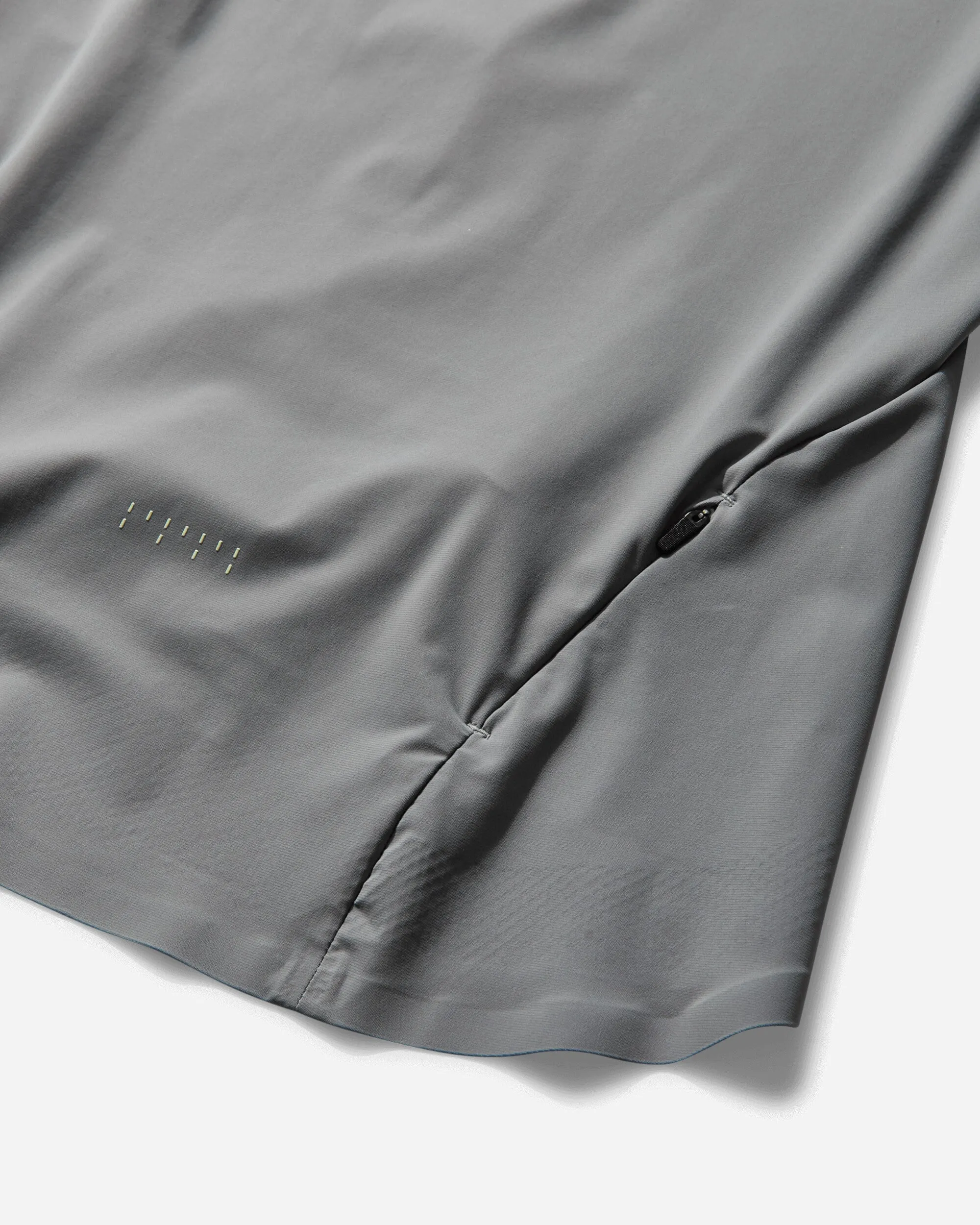 Haut à zip femme Gris / Vert citron crème