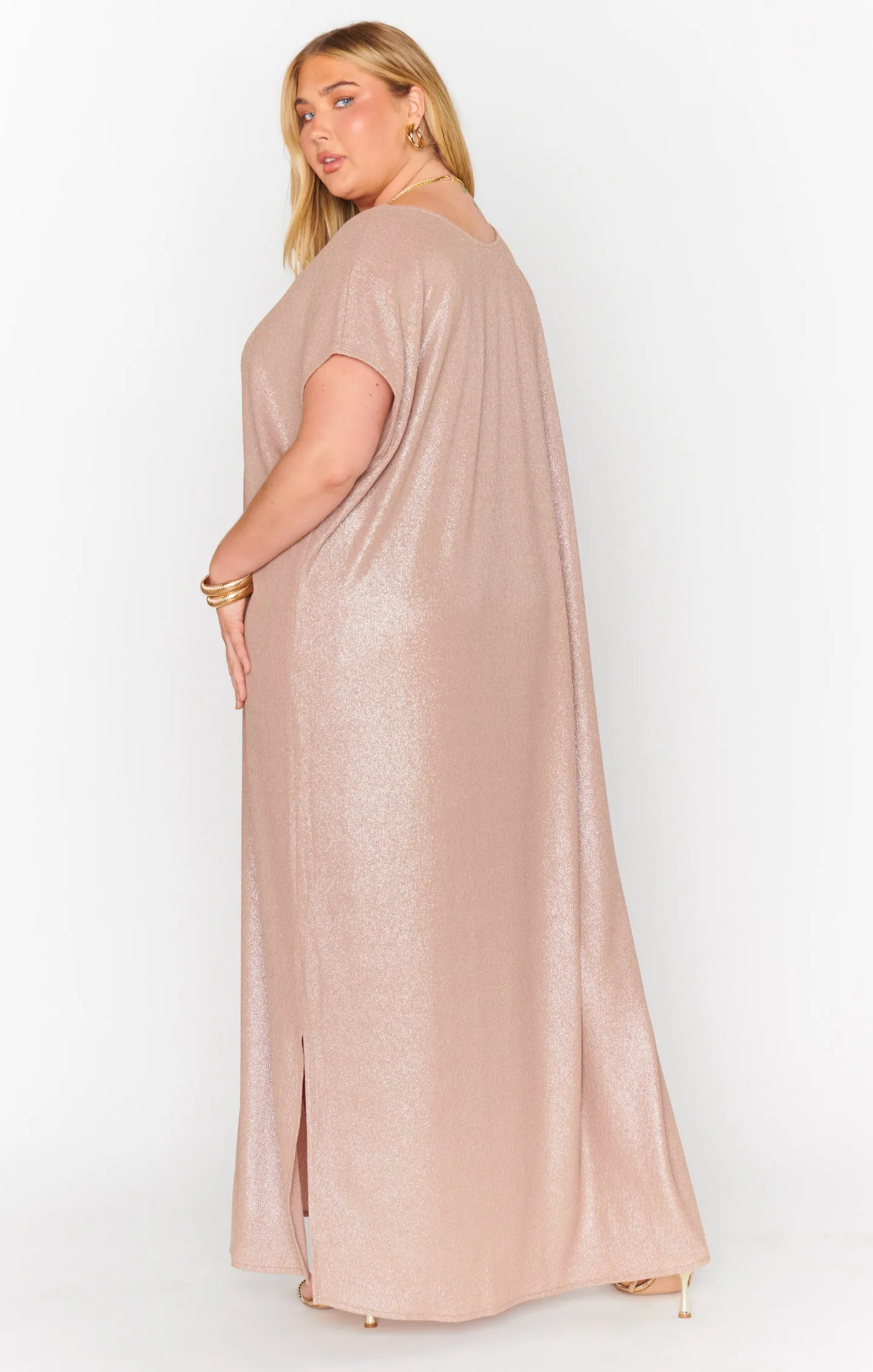 Robe Mondaine ~ Pull Pailleté Champagne